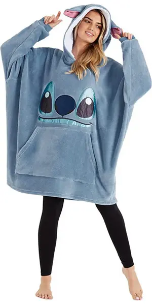 Disney Sudaderas con Capucha para Niña, Sudadera Batamanta de Polar Stitch  Minnie Bata Manta Oversize Niños Talla única (Azul): : Moda